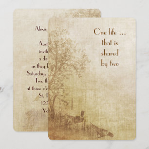 Invitación a la boda de otoño