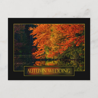 Invitación a la boda de otoño