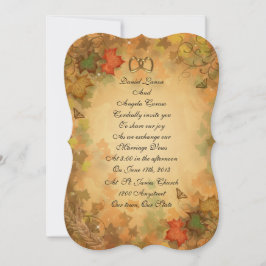 Invitación a la boda de otoño