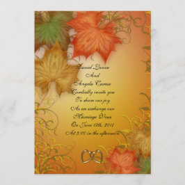 Invitación a la boda de otoño