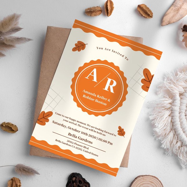 Invitación a la boda de otoño (Subido por el creador)
