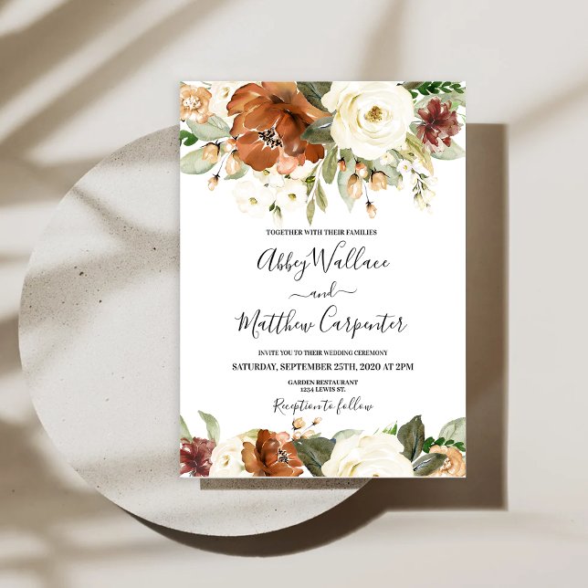 invitación a la boda de otoño (Subido por el creador)