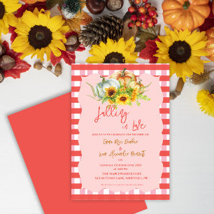 Invitación a la boda de otoño rusa "cayendo en el 