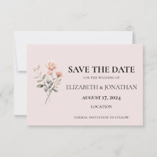 Invitación a la boda de pago suave Guardar la tarj