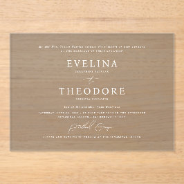 Invitación a la boda de paisajes formales Parker