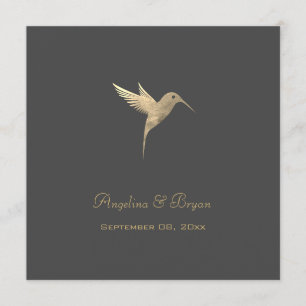 Invitación a la boda de pájaros en color agua