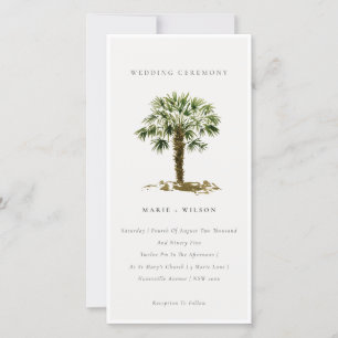 Invitación a la boda de Palm Trees Tropicales Rúst
