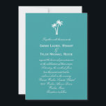 Invitación a la boda de palmeras<br><div class="desc">Un diseño contemporáneo con un toque de sabor tropical,  esta colección de Palmeras es un complemento elegante para su celebración junto al mar. Componentes coincidentes disponibles en berryberrysweet.com</div>