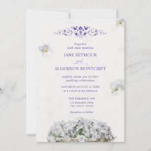 Invitación a la boda de paneles de color agua