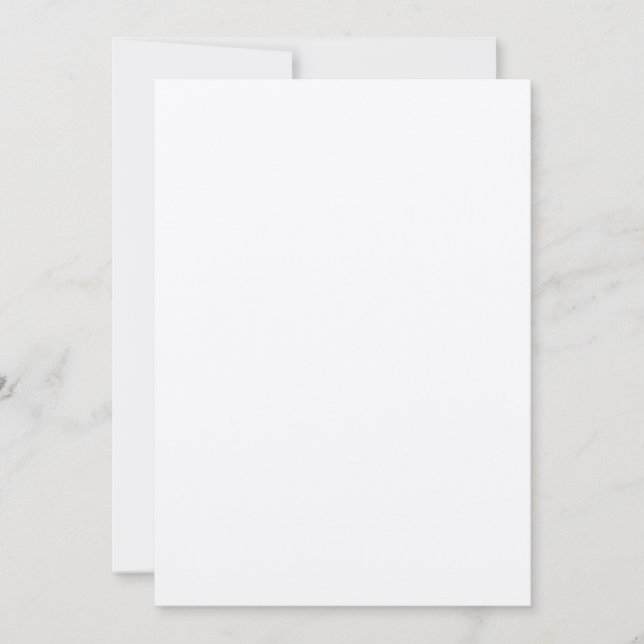 Invitación a la boda de papel Kraft de 7" x 5" (Anverso)