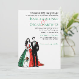 Invitación a la boda de pareja en México