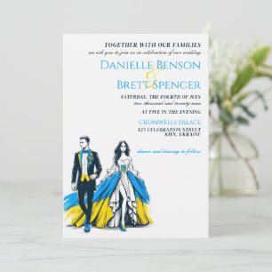 Invitación a la boda de pareja en Ucrania