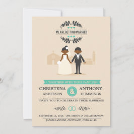 Invitación a la boda de pareja personalizado (DAA)