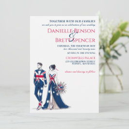Invitación a la boda de parejas de Australia
