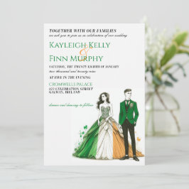 Invitación a la boda de parejas de Irlanda