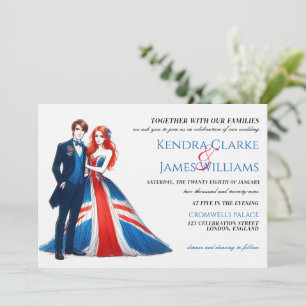 Invitación a la boda de parejas en el Reino Unido