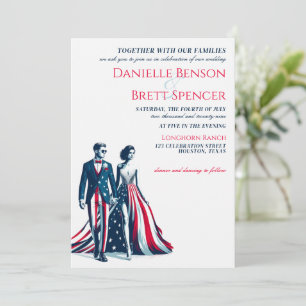 Invitación a la boda de parejas en Estados Unidos