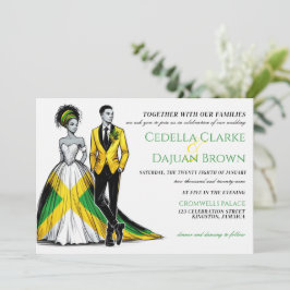 Invitación a la boda de parejas en Jamaica