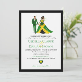 Invitación a la boda de parejas en Jamaica