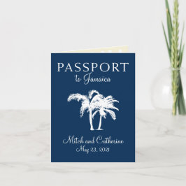 Invitación a la boda de pasaporte de Montego Bay J