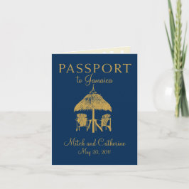 Invitación a la boda de pasaporte de Montego Bay J