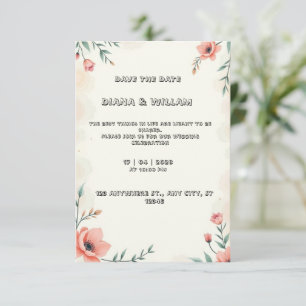 Invitación a la boda de Pastel