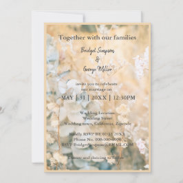 Invitación a la boda de Pastel Wildflower Meadow