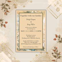 Invitación a la boda de Pastel Wildflower Meadow