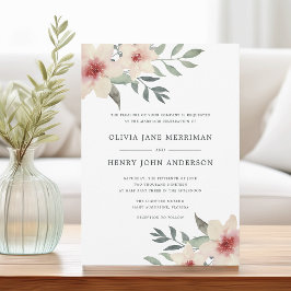Invitación a la boda de Peach Blossom