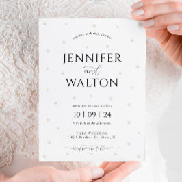 Invitación a la boda de Perlas Blancas