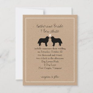 Invitación a la boda de perros de montaña de Berne