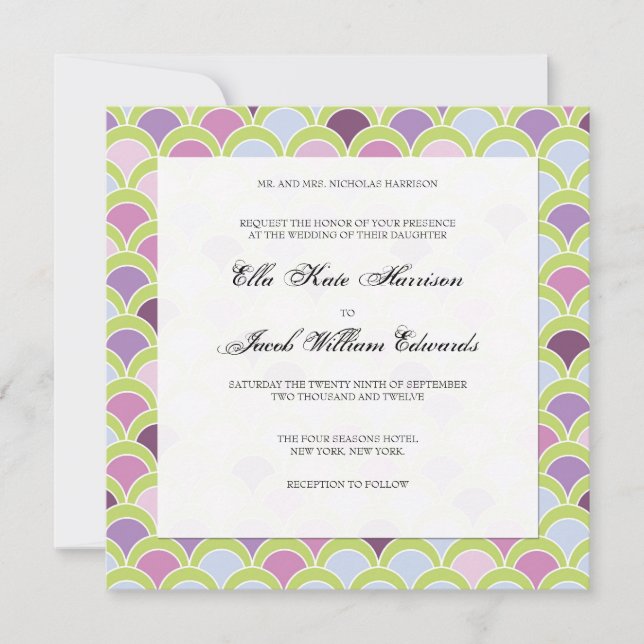 Invitación a la boda de personalizable (Anverso)