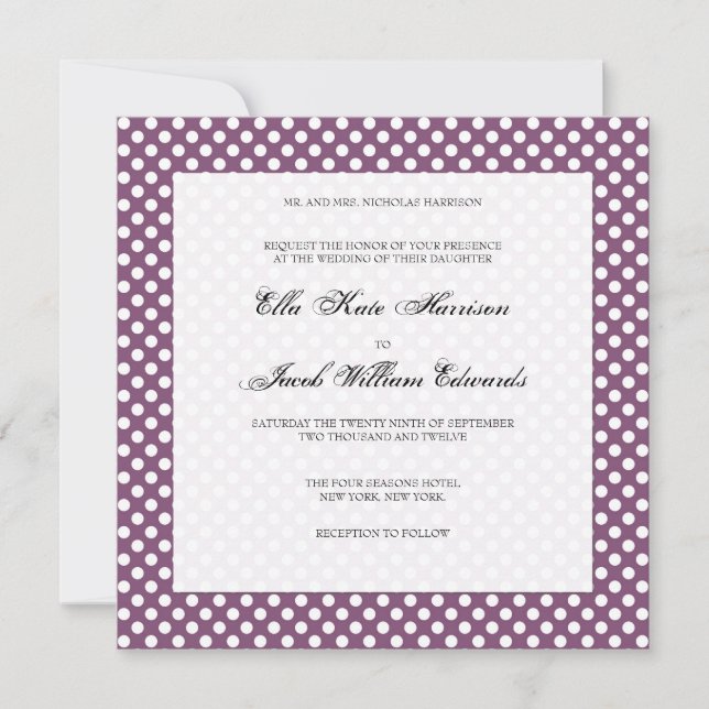 Invitación a la boda de personalizable (Anverso)