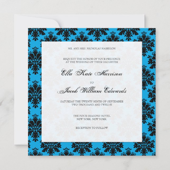 Invitación a la boda de personalizable (Anverso)