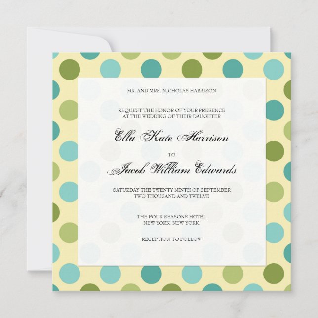 Invitación a la boda de personalizable (Anverso)