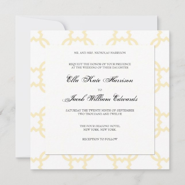 Invitación a la boda de personalizable (Anverso)