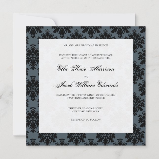 Invitación a la boda de personalizable (Anverso)