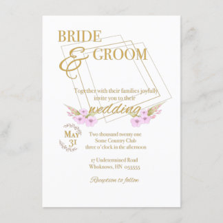 Invitación a la boda de personalizable