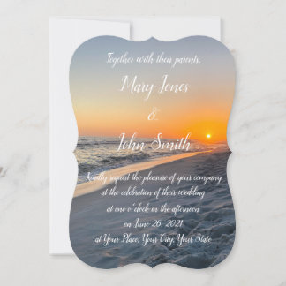 Invitación a la boda de Personalizable con el atar