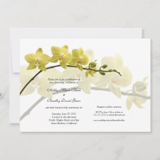 Invitación a la boda de Personalizable con orquíde