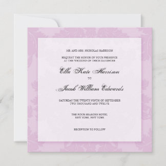 Invitación a la boda de personalizable :: DAMASK