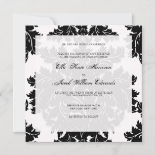 Invitación a la boda de personalizable :: DAMASK
