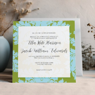Invitación a la boda de personalizable :: DAMASK