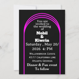 Invitación a la boda de personalizable | Elegante