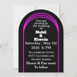 Invitación a la boda de personalizable | Elegante