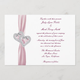 Invitación a la boda de personalizados de corazón