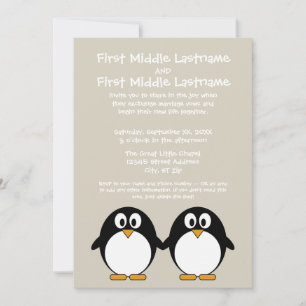 Invitación a la boda de pingüinos