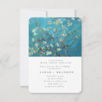 Invitación a la boda de pintura antigua de Lanscap