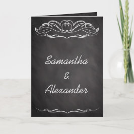 Invitación a la boda de pizarra