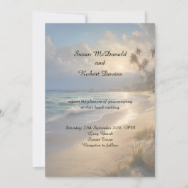 Invitación a la boda de playa